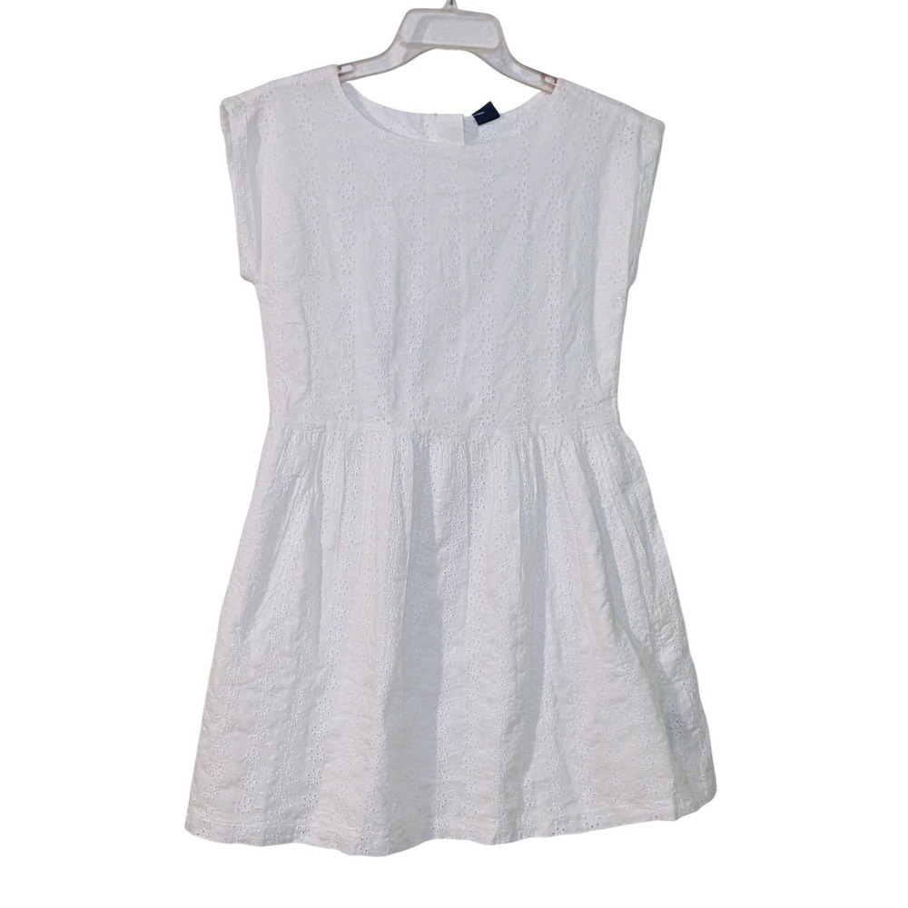 Gap Kids White Eyelet Cap Sleeve Dress Size‎ XXL 14 16 NWT $50